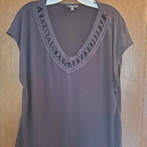 Black short sleeve casual/dressy short